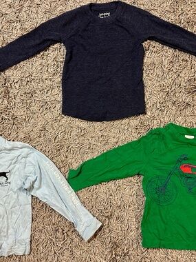 jumping beans Navy Long-Sleeve Crew Tee for Kids